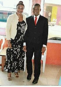 Clémentine Papouet et son fils