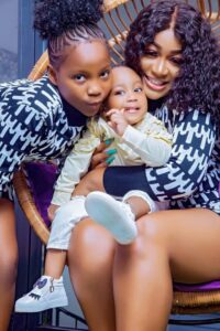 Muriel Blanche et ses enfants 