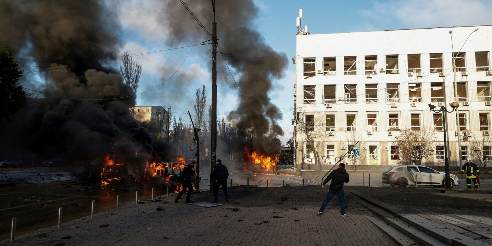 Explosions Kiev Samedi