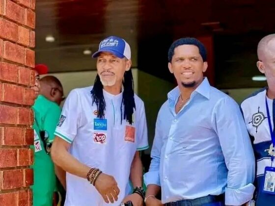 Samuel Eto'o et Rigobert Song