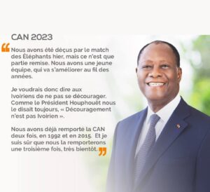 CAN 2023 – Côte d’Ivoire VS Guinée Équatoriale: Alassane Ouattara réagit