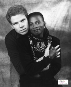 Angélique Kidjo et son mari Jean Hebrail en 1987