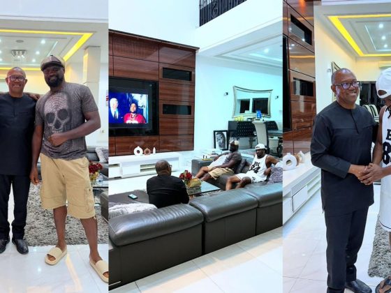 P square: Peter Obi tente une réconciliation Crédit photos: Rudeboy Instagram