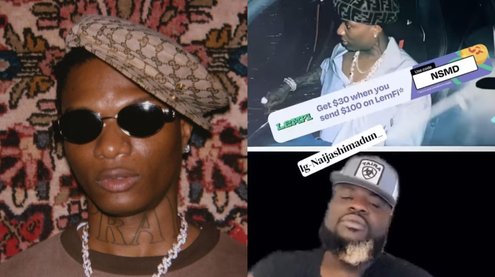 Wizkid répond au blogueur qui le surnomme Abraham lui posant des questions sur la date de son nouvel album Crédit photos: @Wizkidayo Instagram