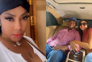 Photo collage Angela Okorie et Regina Daniels en compagnie de son mari Ned Nwoko