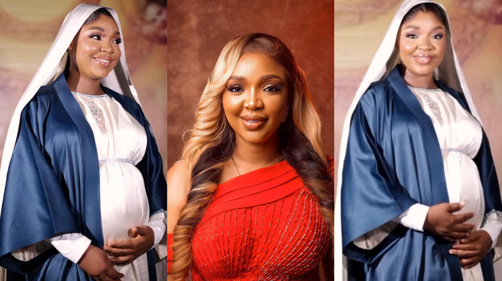 Exclusif: Ekene Umenwa l'actrice accueille son premier bébé et fait une dédicace à la vierge marie