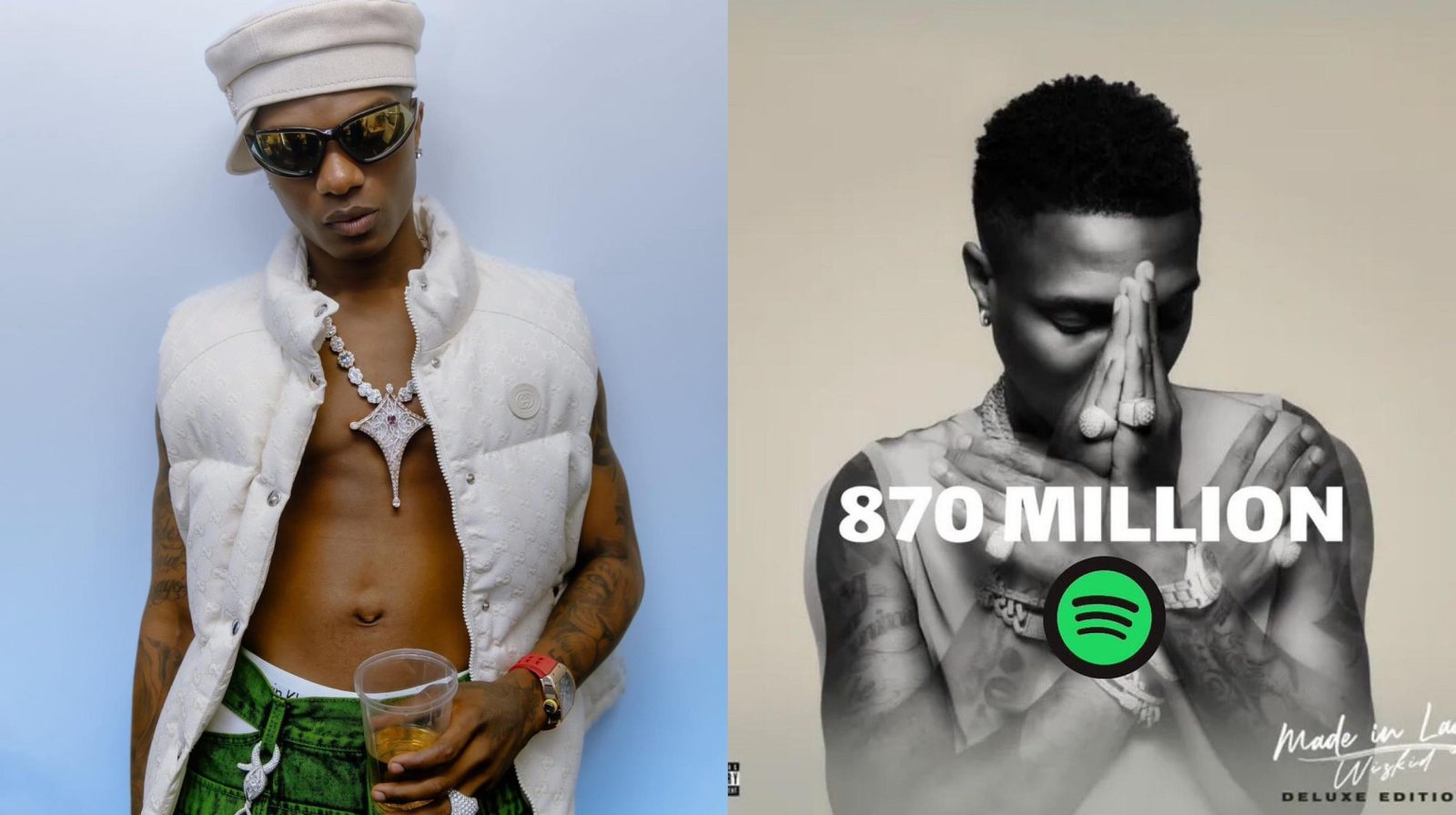Wizkid : Made in Lagos dépasse les 870 millions de streams sur Spotify