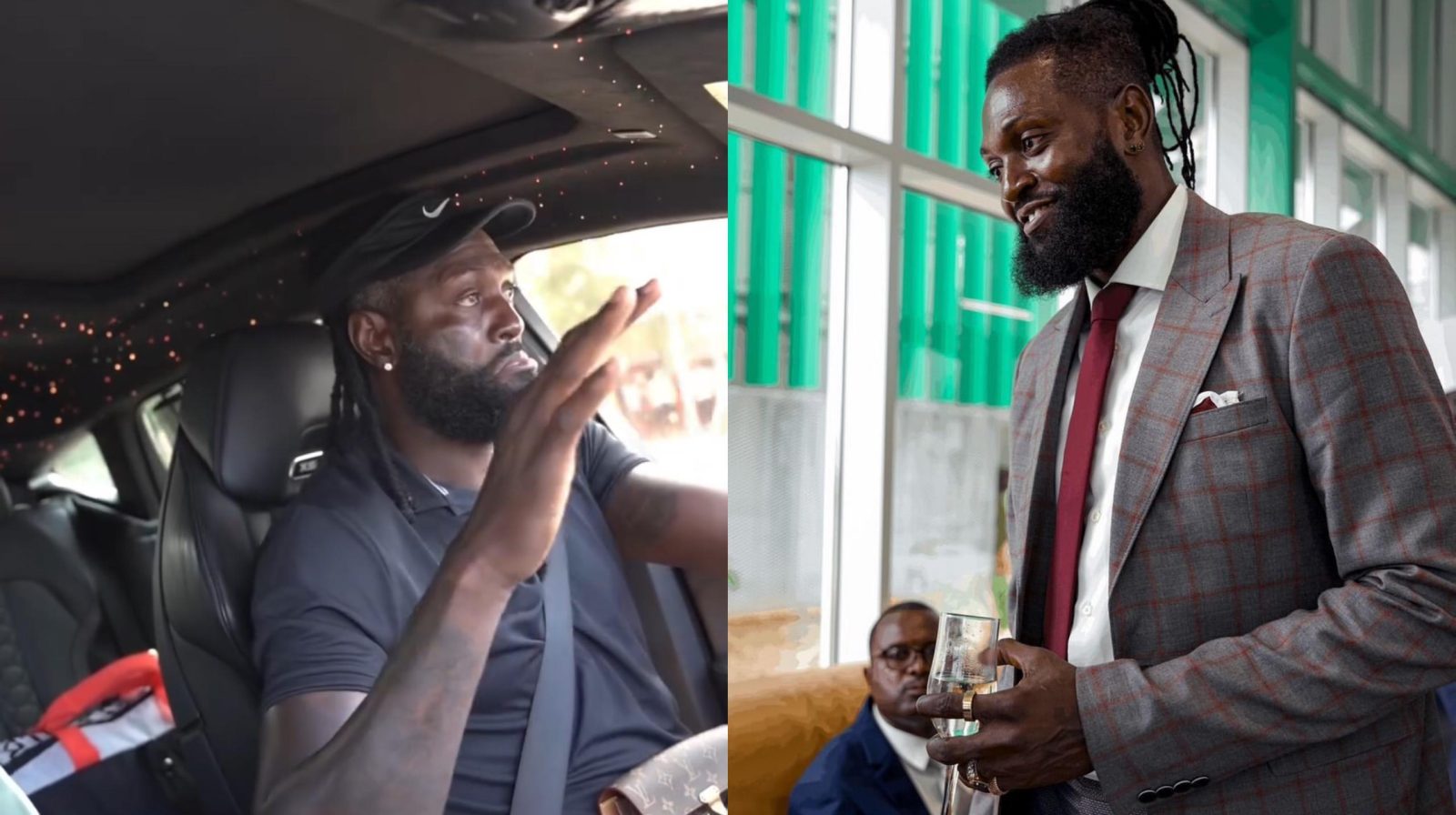 Sheyi Emmanuel Adebayor détendu avant la Conférence annonçant son Jubilé