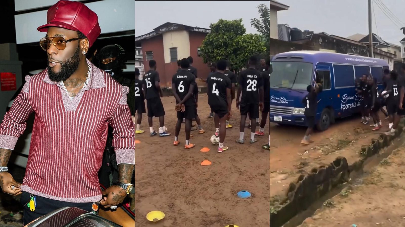 Burna Boy Lance Son Académie de Football : Deux Jeunes Joueurs en Essais en Europe