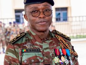 Le Général Bertin BADA présent au Palais de la Marina après la tentative de coup d’État